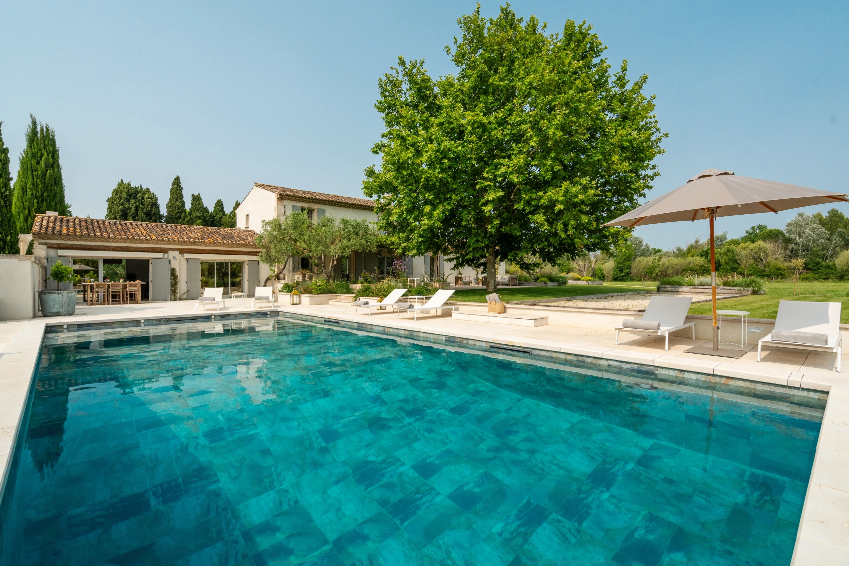 Pool & pool house area